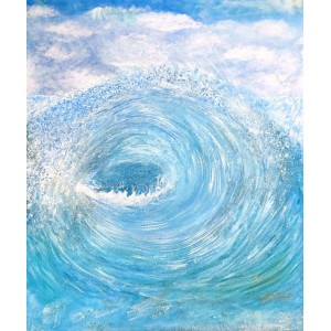 Irtiza Kazmi, Vortex, 24 x 30 inches, Acrylics on Canvas, Landscape Painting, AC-IRTK-008